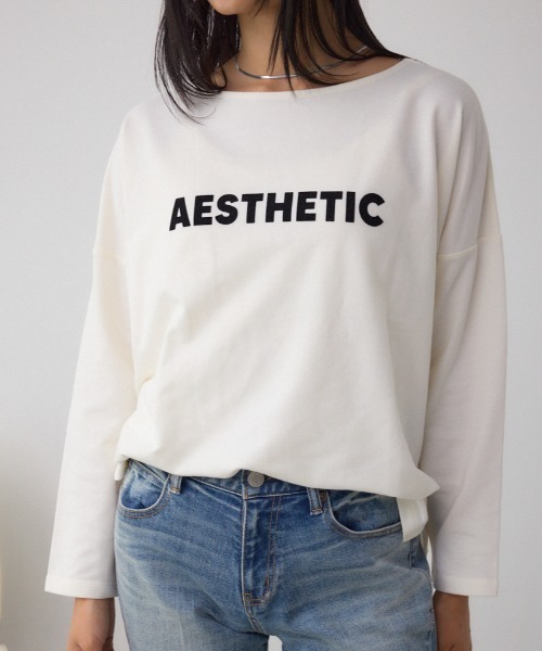 AZUL by moussy（アズールバイマウジー）の「アソートプリントロングTシャツ（Tシャツ/カットソー・レディース・アイボリー/ブラック/オフホワイト/ブラウン・FREE）」の3枚目の写真