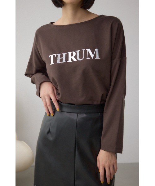 AZUL by moussy（アズールバイマウジー）の「アソートプリントロングTシャツ（Tシャツ/カットソー・レディース・アイボリー/ブラック/オフホワイト/ブラウン・FREE）」の11枚目の写真