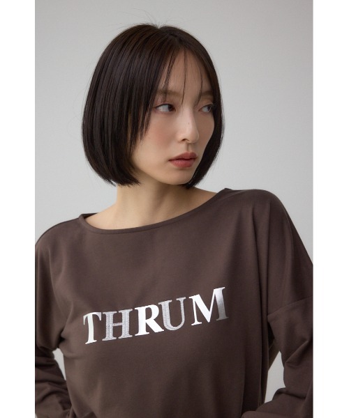 AZUL by moussy（アズールバイマウジー）の「アソートプリントロングTシャツ（Tシャツ/カットソー・レディース・アイボリー/ブラック/オフホワイト/ブラウン・FREE）」の12枚目の写真