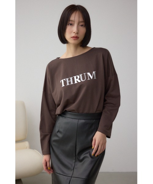 AZUL by moussy（アズールバイマウジー）の「アソートプリントロングTシャツ（Tシャツ/カットソー・レディース・アイボリー/ブラック/オフホワイト/ブラウン・FREE）」の13枚目の写真
