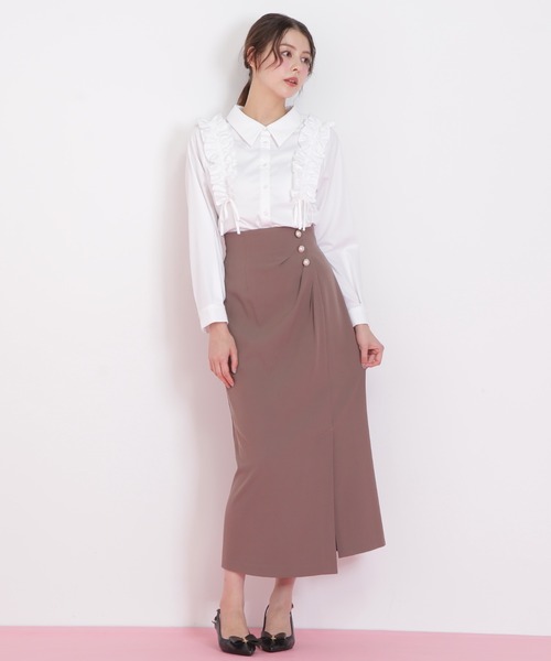 JILL by JILL STUART(ジルバイジルスチュアート)の「◇ショルダーフリルブラウス(シャツ/ブラウス・レディース・ホワイト/ブラック/ブルー・FREE)」の20枚目の写真