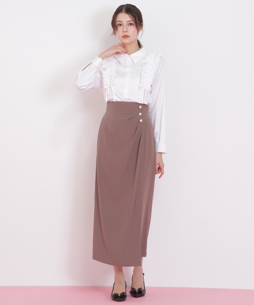 JILL by JILL STUART(ジルバイジルスチュアート)の「◇ショルダーフリルブラウス(シャツ/ブラウス・レディース・ホワイト/ブラック/ブルー・FREE)」の17枚目の写真