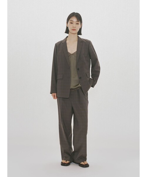 MIDIUMISOLID（ミディウミソリッド）の「MIDIUMISOLID for Ladies スリップキャミソール（Tシャツ/カットソー・レディース・ブラック/ブラウン・FREE）」の10枚目の写真