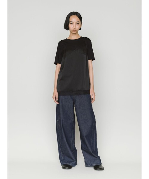 MIDIUMISOLID（ミディウミソリッド）の「MIDIUMISOLID for Ladies スリップキャミソール（Tシャツ/カットソー・レディース・ブラック/ブラウン・FREE）」の11枚目の写真