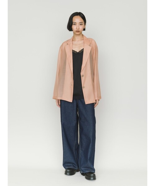 MIDIUMISOLID（ミディウミソリッド）の「MIDIUMISOLID for Ladies スリップキャミソール（Tシャツ/カットソー・レディース・ブラック/ブラウン・FREE）」の12枚目の写真