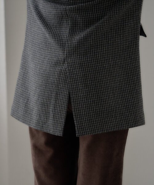 WILLOW(ウィロー)の「【willow】パールブローチ付きチェックジャケット(テーラードジャケット・レディース・ベージュ/ネイビー・ONE SIZE)」の12枚目の写真