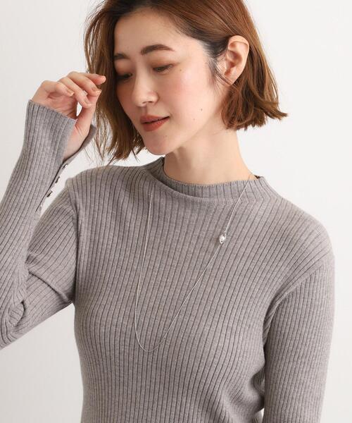 grove(グローブ)の「パール調メタルY字アジャスタブルネックレス(ネックレス・レディース・ピンクゴールド/ゴールド/シルバー・00)」の7枚目の写真