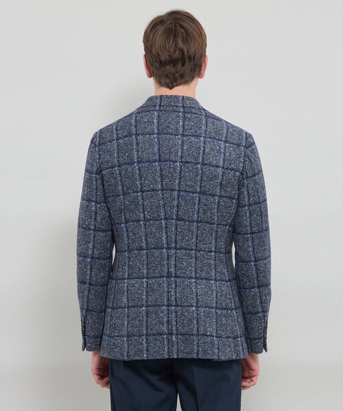 MACKINTOSH LONDON(マッキントッシュ ロンドン)の「【FLEX JERSEY】【ROMA/ローマ】チェックジャケット(テーラードジャケット・メンズ・ブルー・38/40)」の5枚目の写真