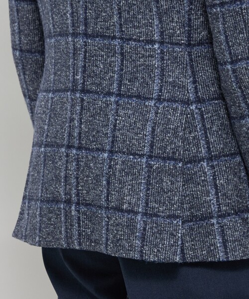 MACKINTOSH LONDON(マッキントッシュ ロンドン)の「【FLEX JERSEY】【ROMA/ローマ】チェックジャケット(テーラードジャケット・メンズ・ブルー・38/40)」の7枚目の写真