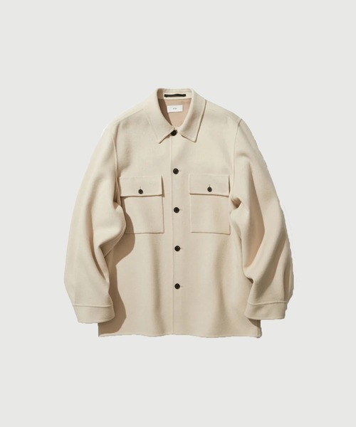 ATON / エイトン】MERINO DOUBLE MELTON CPO JACKET（ブルゾン）｜ATON