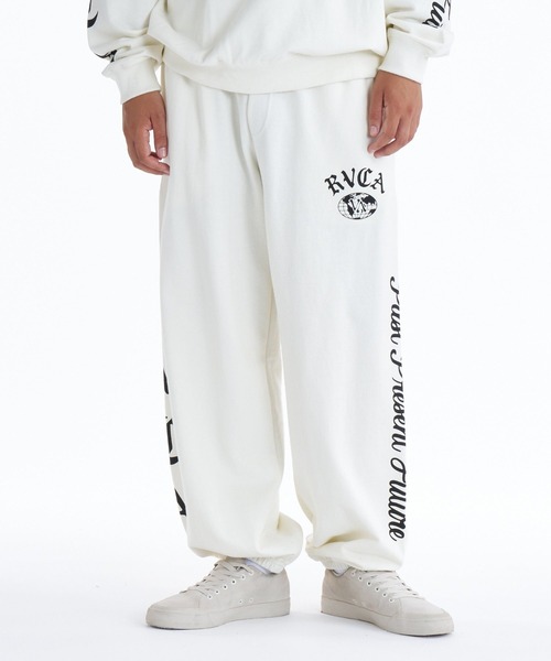 RVCA(ルーカ)の「RVCA VA WORLD WIDE PT(スウェットパンツ・メンズ・ホワイト系2/ブラック/チャコール・S/M/L)」の1枚目の写真