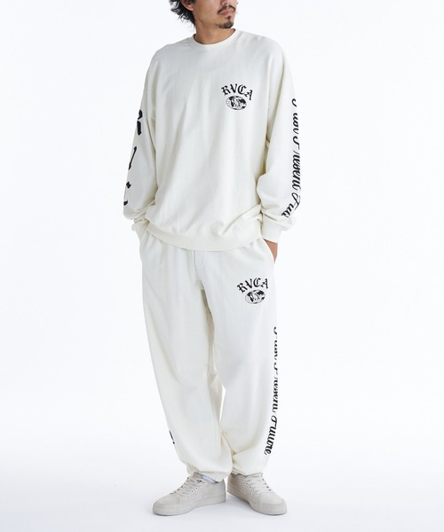 RVCA(ルーカ)の「RVCA VA WORLD WIDE PT(スウェットパンツ・メンズ・ホワイト系2/ブラック/チャコール・S/M/L)」の9枚目の写真