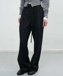 【GENERAL IDEA】ベルト付き2タックワイドスラックス / BELTED TWO TUCK WIDE SLACKS