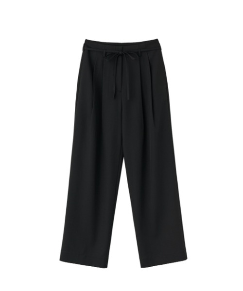 GENERAL IDEA（ジェネラルアイデア）の「【GENERAL IDEA】ベルト付き2タックワイドスラックス / BELTED TWO TUCK WIDE SLACKS（スラックス・レディース・オリーブ/ブラック/ブラウン・L/M/S）」の7枚目の写真