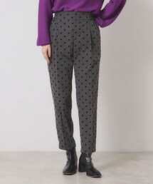 ITS'DEMO | 【手洗い可／ウエストゴム】フロッキードットパンツ(その他パンツ)