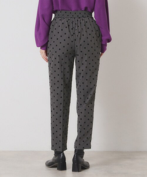 ITS'DEMO（イッツデモ）の「【手洗い可／ウエストゴム】フロッキードットパンツ（その他パンツ・レディース・ブラウン系その他2/チャコール/ブラック系・00）」の13枚目の写真