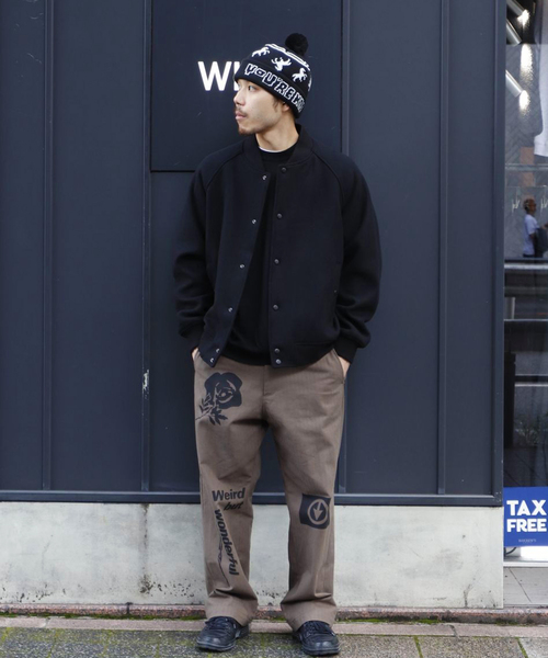 WISM（ウィズム）の「NAMELESSNESS / ネームレスネス VARSITY JACKET（ブルゾン・メンズ・ブラック・2/3）」の12枚目の写真