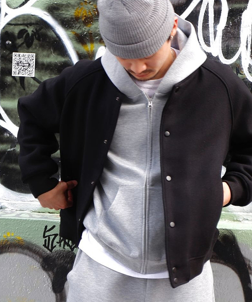 WISM（ウィズム）の「NAMELESSNESS / ネームレスネス VARSITY JACKET（ブルゾン・メンズ・ブラック・2/3）」の15枚目の写真