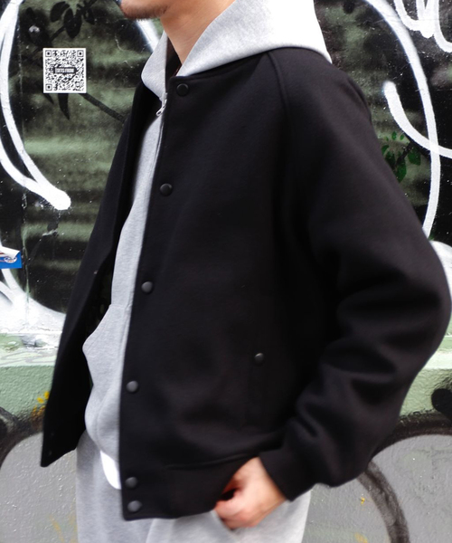 WISM（ウィズム）の「NAMELESSNESS / ネームレスネス VARSITY JACKET（ブルゾン・メンズ・ブラック・2/3）」の17枚目の写真