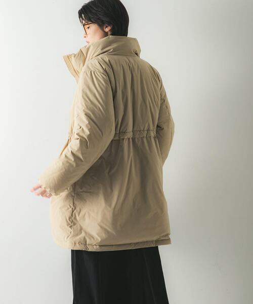URBAN RESEARCH(アーバンリサーチ)の「スタンドカラードロストダウンコート(ダウンジャケット/コート・レディース・ベージュ/ブラック・38/36)」の13枚目の写真
