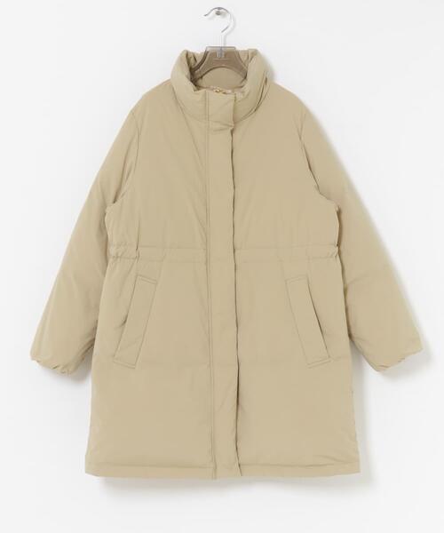 URBAN RESEARCH(アーバンリサーチ)の「スタンドカラードロストダウンコート(ダウンジャケット/コート・レディース・ベージュ/ブラック・38/36)」の16枚目の写真