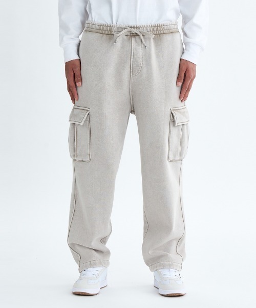 DC SHOES（ディーシーシューズ）の「ディーシーシューズ  25 HIDDEN FLEECE CARGO PANT アウトドアカジュアル ロングパンツ（カーゴパンツ・メンズ・ダークグレー/アイボリー・M/L/LL）」の4枚目の写真