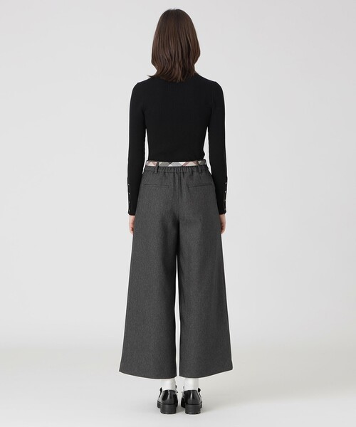 BLUE LABEL CRESTBRIDGE（ブルーレーベルクレストブリッジ）の「【一部店舗限定】デニムライクワイドパンツ（その他パンツ・レディース・ブラック/ネイビー・36/40/38）」の8枚目の写真