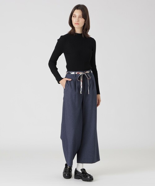 BLUE LABEL CRESTBRIDGE（ブルーレーベルクレストブリッジ）の「【一部店舗限定】デニムライクワイドパンツ（その他パンツ・レディース・ブラック/ネイビー・36/40/38）」の13枚目の写真