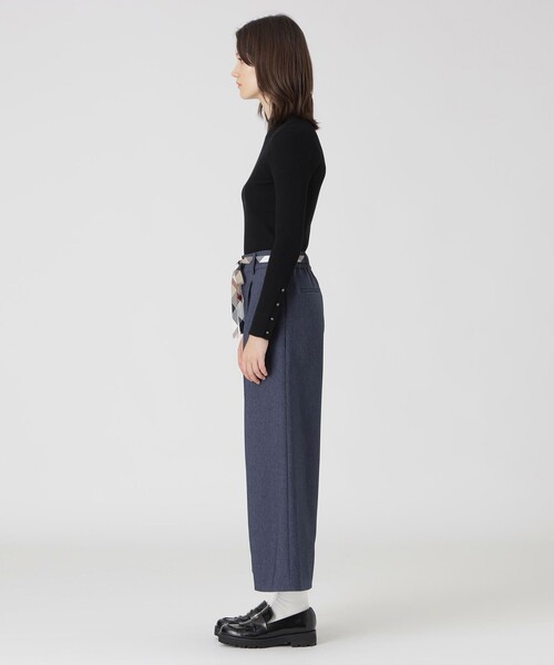 BLUE LABEL CRESTBRIDGE（ブルーレーベルクレストブリッジ）の「【一部店舗限定】デニムライクワイドパンツ（その他パンツ・レディース・ブラック/ネイビー・36/40/38）」の14枚目の写真