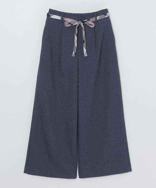 BLUE LABEL CRESTBRIDGE（ブルーレーベルクレストブリッジ）の「【一部店舗限定】デニムライクワイドパンツ（その他パンツ・レディース・ブラック/ネイビー・36/40/38）」の5枚目の写真