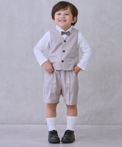 petit main（プティマイン）の「【セミフォーマル】フォーマルベスト（スーツベスト・キッズ・ライトグレー/チャコール・130cm/120cm/110cm/100cm/90cm）」の6枚目の写真