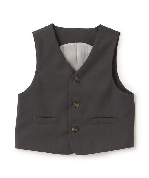 petit main（プティマイン）の「【セミフォーマル】フォーマルベスト（スーツベスト・キッズ・ライトグレー/チャコール・130cm/120cm/110cm/100cm/90cm）」の7枚目の写真