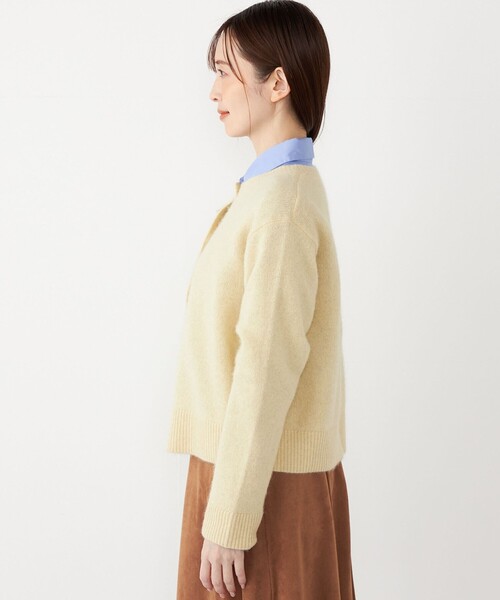 SHIPS Colors(シップス カラーズ)の「SHIPS Colors:フォックス アンゴラ クルーネック カーディガン◇(カーディガン/ボレロ・レディース・ネイビー/クリーム/レッド・ONE SIZE)」の14枚目の写真