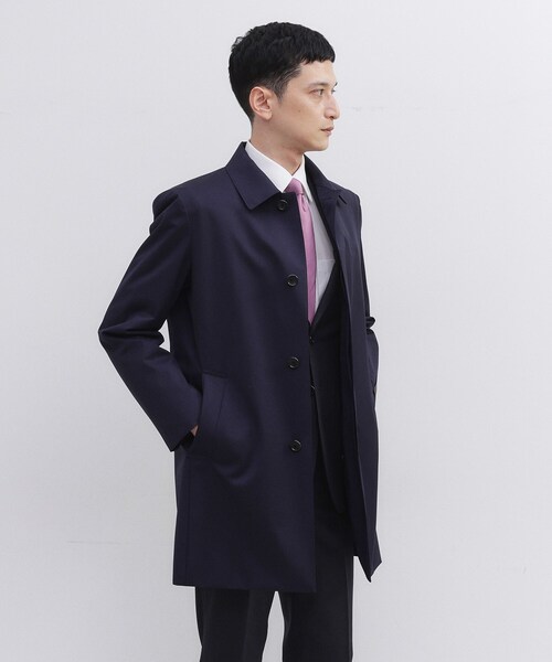 TAKEO KIKUCHI(タケオキクチ)の「【ダウンライナー付き】カノニコ ステンカラー コート(ステンカラーコート・メンズ・ブラウン系その他/ネイビー・02/04/03)」の8枚目の写真