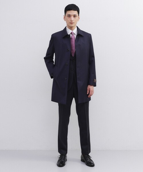 TAKEO KIKUCHI(タケオキクチ)の「【ダウンライナー付き】カノニコ ステンカラー コート(ステンカラーコート・メンズ・ブラウン系その他/ネイビー・02/04/03)」の10枚目の写真