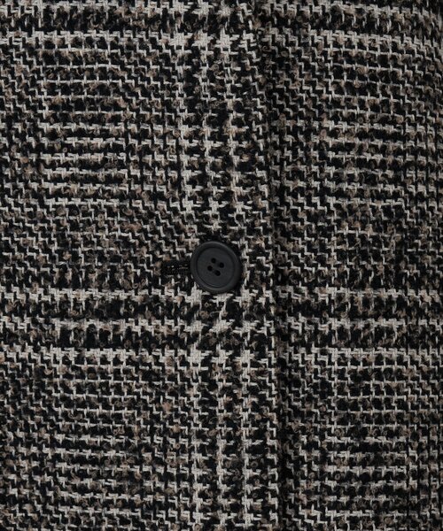 GALLARDAGALANTE（ガリャルダガランテ）の「【HERITANOVUM】 ツィードショールカラーショートコート（その他アウター・レディース・ベージュ/ブラック・FREE）」の13枚目の写真