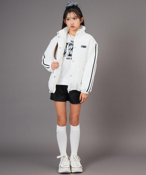 セール】撥水加工 ANAPR＋S 袖 ライン 中綿 ブルゾン【ユニセックス