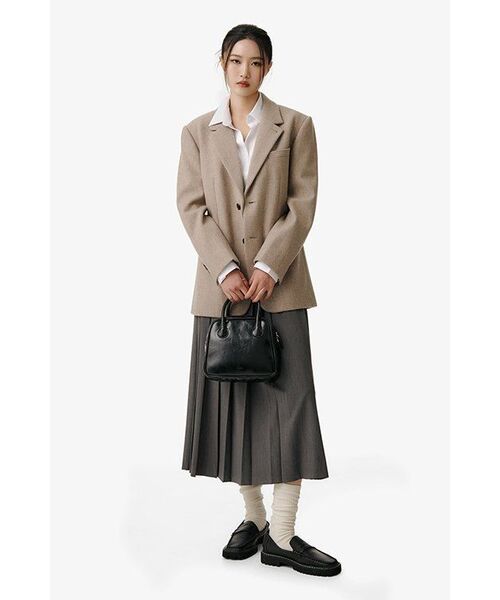 MUSINSA STANDARD WOMAN（ムシンサスタンダードウーマン）の「ウィメンズオーバーサイズシルキーシャツ[ホワイト]（シャツ/ブラウス・レディース・その他・X-SMALL/SMALL/MEDIUM/LARGE）」の15枚目の写真