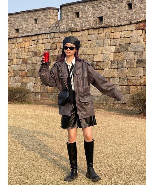 MUSINSA STANDARD WOMAN（ムシンサスタンダードウーマン）の「ウィメンズオーバーサイズシルキーシャツ[ホワイト]（シャツ/ブラウス・レディース・その他・X-SMALL/SMALL/MEDIUM/LARGE）」の14枚目の写真