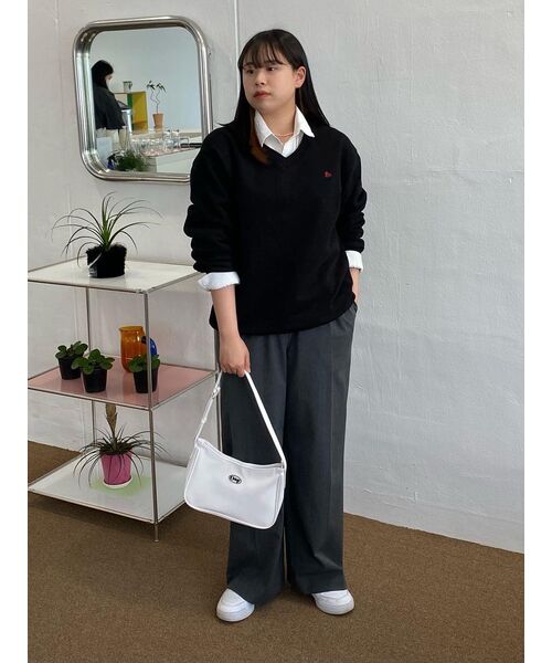 MUSINSA STANDARD WOMAN（ムシンサスタンダードウーマン）の「ウィメンズオーバーサイズシルキーシャツ[ホワイト]（シャツ/ブラウス・レディース・その他・X-SMALL/SMALL/MEDIUM/LARGE）」の12枚目の写真