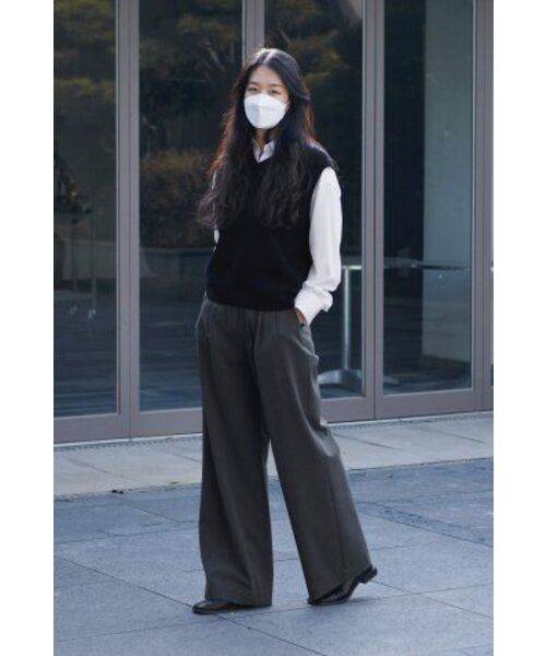 MUSINSA STANDARD WOMAN（ムシンサスタンダードウーマン）の「ウィメンズオーバーサイズシルキーシャツ[ホワイト]（シャツ/ブラウス・レディース・その他・X-SMALL/SMALL/MEDIUM/LARGE）」の8枚目の写真