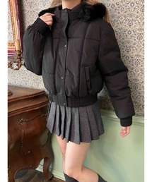 PHILLY | 《2way》ファーフードパファーブルゾン(ブルゾン)