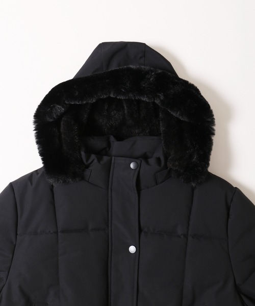 PHILLY（フィリー）の「《2way》ファーフードパファーブルゾン（ブルゾン・レディース・ブラック/アイボリー・FREE）」の4枚目の写真