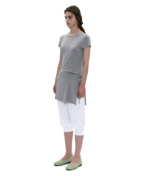 PARTIMENTO WOMEN(パルティメントウィメン)の「PWC マルチウェイラップスカートレイヤードトップ_メランジ(Tシャツ/カットソー・レディース・その他・LARGE/SMALL/MEDIUM)」の2枚目の写真