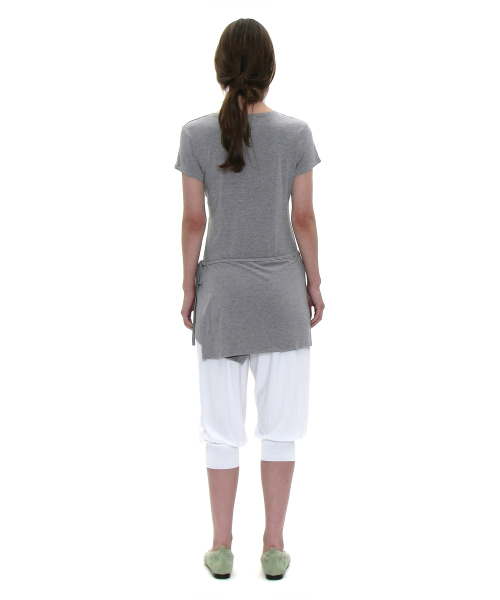 PARTIMENTO WOMEN(パルティメントウィメン)の「PWC マルチウェイラップスカートレイヤードトップ_メランジ(Tシャツ/カットソー・レディース・その他・LARGE/SMALL/MEDIUM)」の3枚目の写真