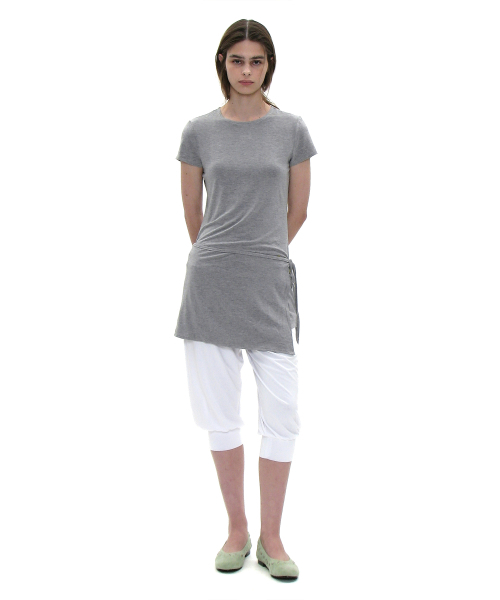 PARTIMENTO WOMEN(パルティメントウィメン)の「PWC マルチウェイラップスカートレイヤードトップ_メランジ(Tシャツ/カットソー・レディース・その他・LARGE/SMALL/MEDIUM)」の4枚目の写真