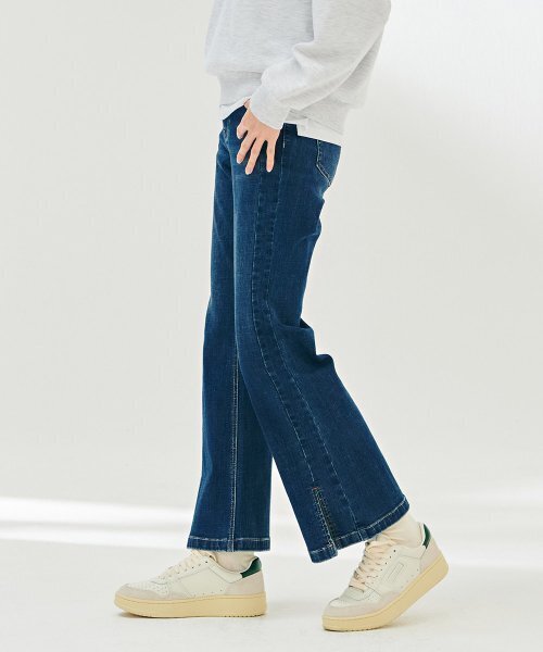 CHASECULT(チェイスカルト)の「レディース 切り替え変形ヒドゥンバンディングブーツカットデニムパンツ-DARG2361B04(デニムパンツ・レディース・ネイビー・70/74/76/67)」の5枚目の写真