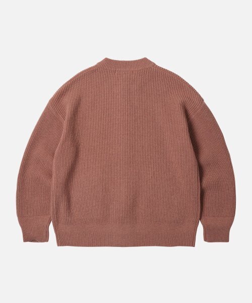 FRIZMWORKS(フリズムワークス)の「WOOL DECK ZIP UP CARDIGAN _ INDIAN PINK(カーディガン/ボレロ・メンズ・その他・SMALL/MEDIUM/LARGE/X-LARGE)」の6枚目の写真