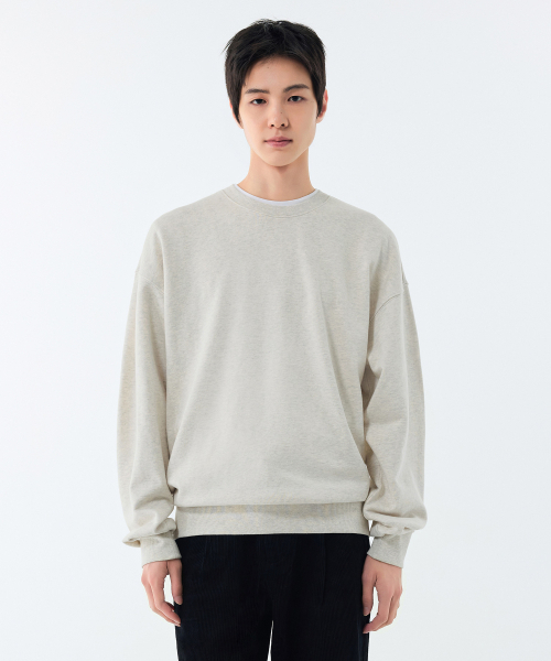 オーバーサイズスウェットシャツ [オートミール]（スウェット