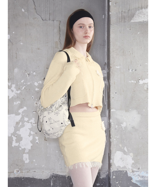 Kijun(キジュン)の「Sun Crochet Knit Jacket Yellow(その他アウター・レディース・その他・MEDIUM)」の2枚目の写真